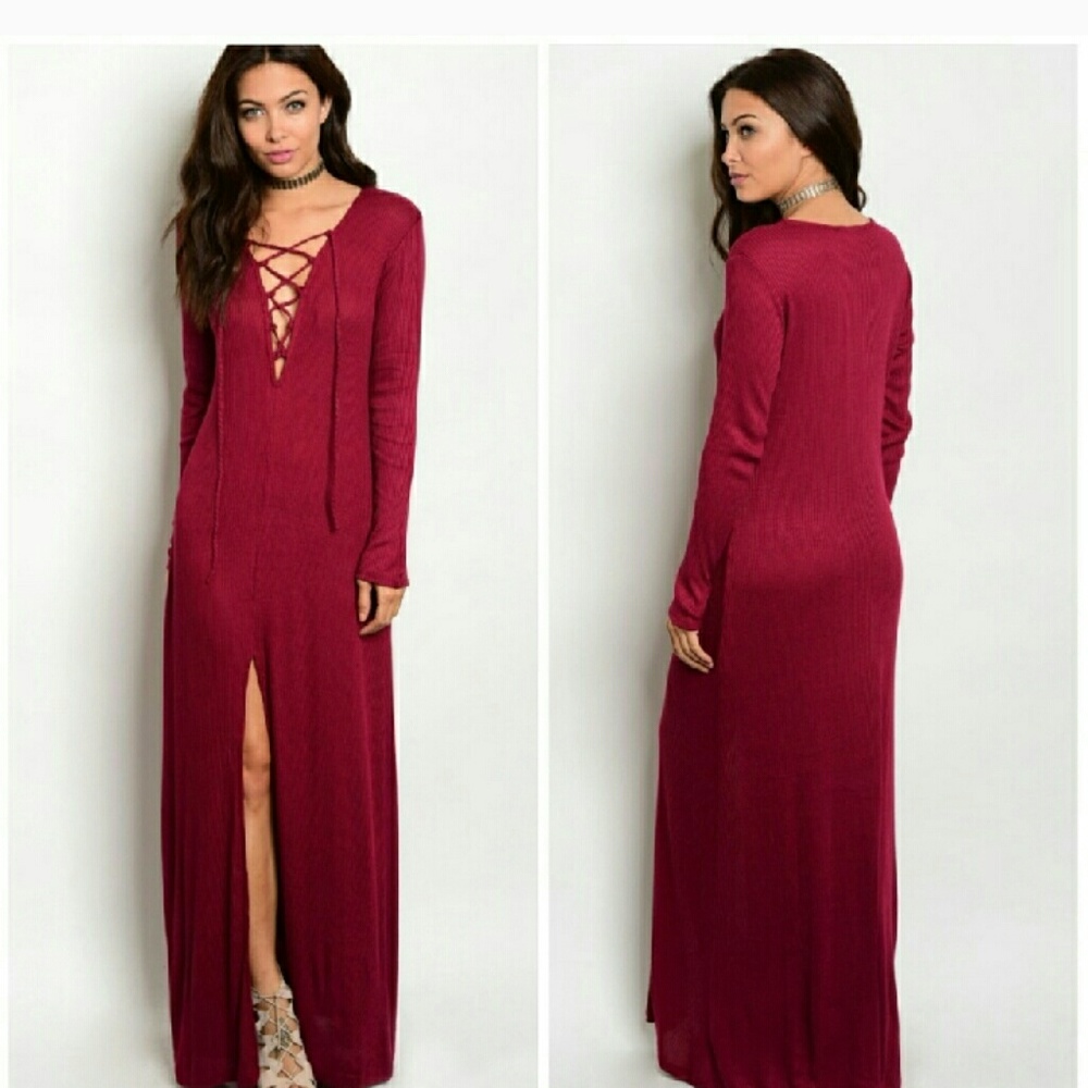 Lace  knit maxi